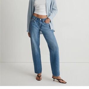 Madewell low rise baggy straight jean